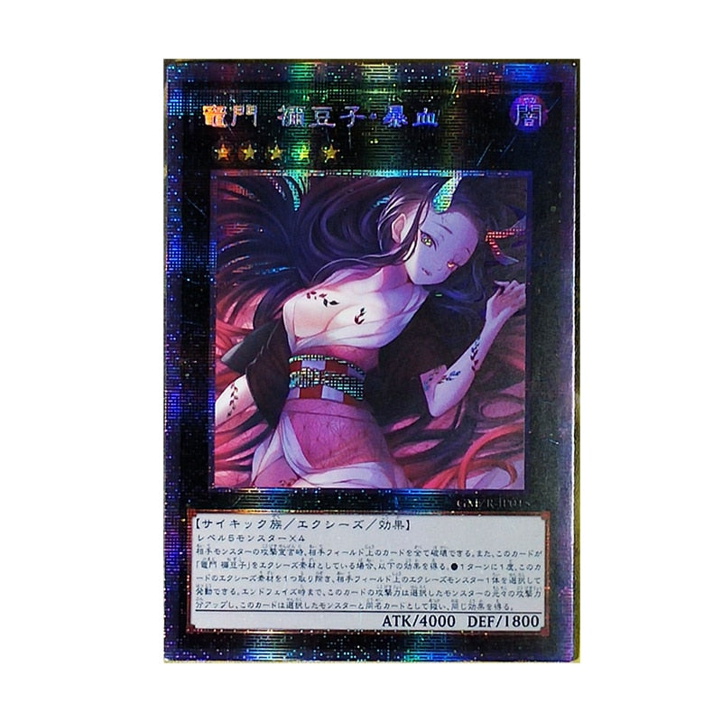 Demon Slayer Kamado Nezuko YU GI OH DIY Colorful Toys Hobbies Hobby Collectibles Game Collection Anime Cards