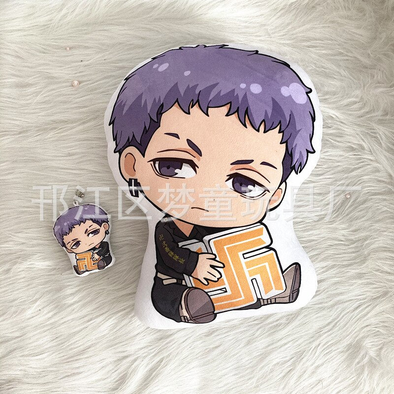 10cm Tokyo Revengers Plush Doll Anime Tokyo Revengers Manjiro Ken Takemichi Hinata Atsushi Cute Soft Stuffed Key Pendant Toys