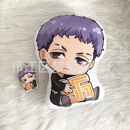 10cm Tokyo Revengers Plush Doll Anime Tokyo Revengers Manjiro Ken Takemichi Hinata Atsushi Cute Soft Stuffed Key Pendant Toys