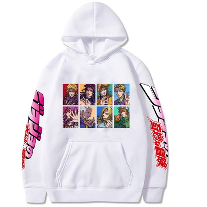 Japanese Anime Jojos Bizarre Adventure Harajuku Hoodies Printed Men&#39;s Hoodie Male Streetwear Fashion Casual sweatshirt Coat