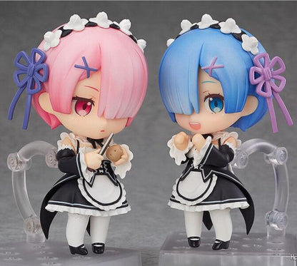 10CM Re: Zero In A Different World From Zero Rem 663# Ram 732 Action Figure PVC Collection Model toys for christmas gift