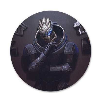 Garrus Vakarian Mass Effect Badge Brooch Pin Accessories For Clothes Backpack Decoration gift