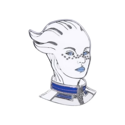 Mass Effect Pins Brooch Liara Figure Badge Brooches for Women Men Lapel Pin Jewelry