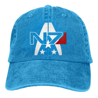 N7 Alliance Baseball Caps Peaked Cap Mass Effect Commander Shepard Game Sun Shade Hats for Men