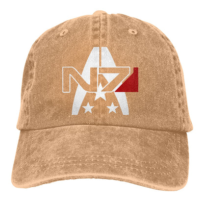 N7 Alliance Baseball Caps Peaked Cap Mass Effect Commander Shepard Game Sun Shade Hats for Men