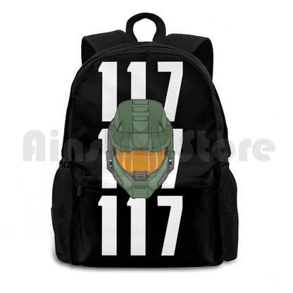 Infinite-Chief 117 Outdoor Hiking Backpack Riding Climbing Sports Bag Master Chief John 117 117 Infinite Gaming Xbox Xbox One