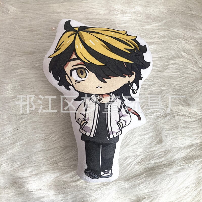 10cm Tokyo Revengers Plush Doll Anime Tokyo Revengers Manjiro Ken Takemichi Hinata Atsushi Cute Soft Stuffed Key Pendant Toys