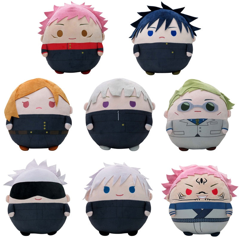 Jujutsu Kaisen Plush Toys Doll Cute Fat Type Yuji Gojo Kugisaki Megumi Nanami Sukuna Stuffed Toy Pendant Gifts 10cm