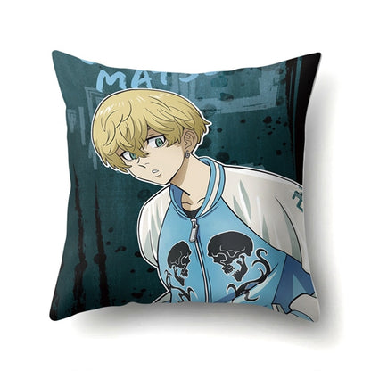 45x45cm Tokyo Revenger Sleeping Pillowcase Cartoon Print Pillow Cover Anime Cushion Case Cosplay Accessories for Home Decor Gift