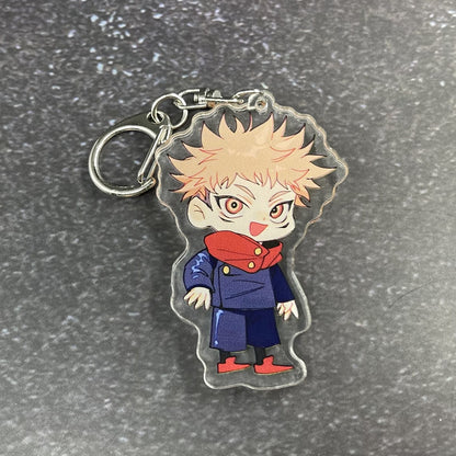 Anime Jujutsu Kaisen Gojou Satoru Ryoumen Sukuna Itadori Yuuji Key Chains Two-sided Keychain Cosplay Acrylic Pendant Keyring