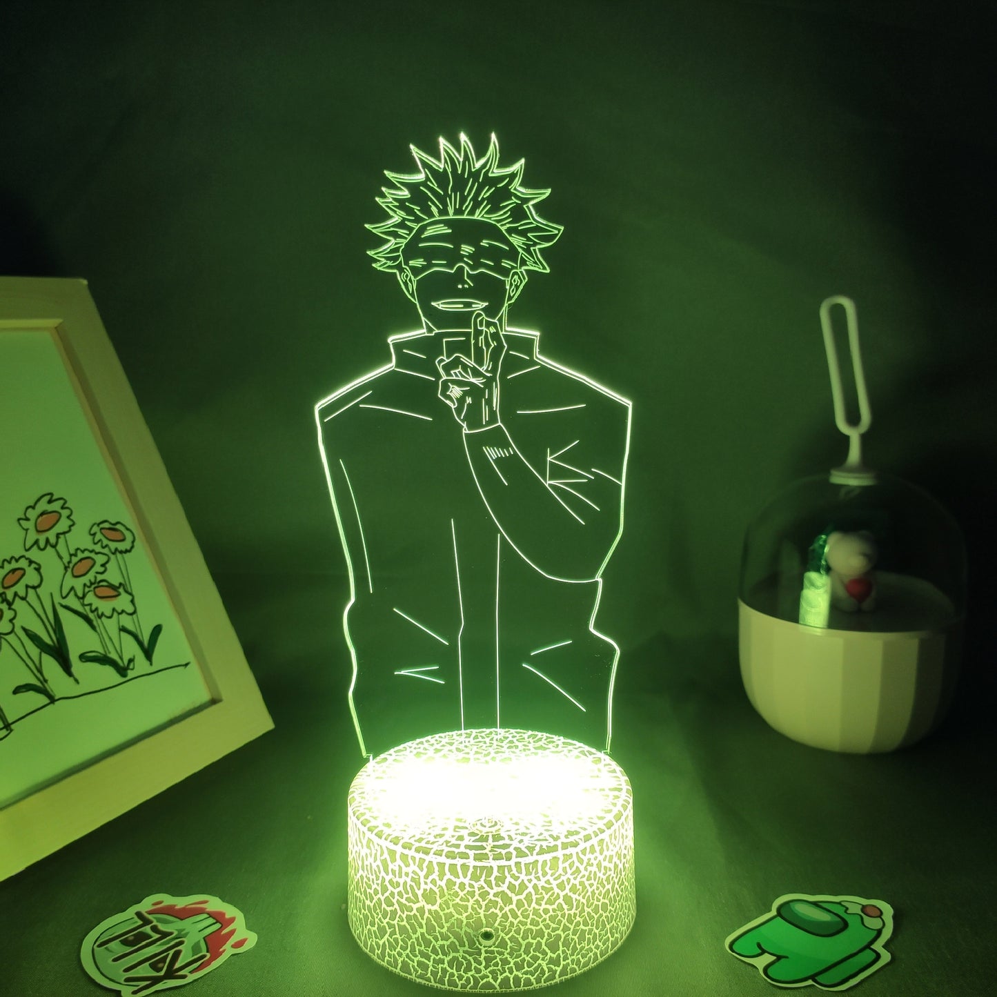 Anime Jujutsu Kaisen Figure Inumaki Toge 3D LED Lava Lamps RGB Night Lights Bedroom Table Decor Birthday Manga Gifts For Friends