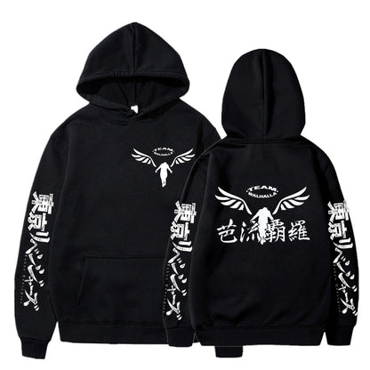 Gambar Valhalla Tokyo Revengers Hoodies Anime Graphic Hoodie for Men Women Sportswear Tokyo Revengers Cosplay Tracksuit Clothes