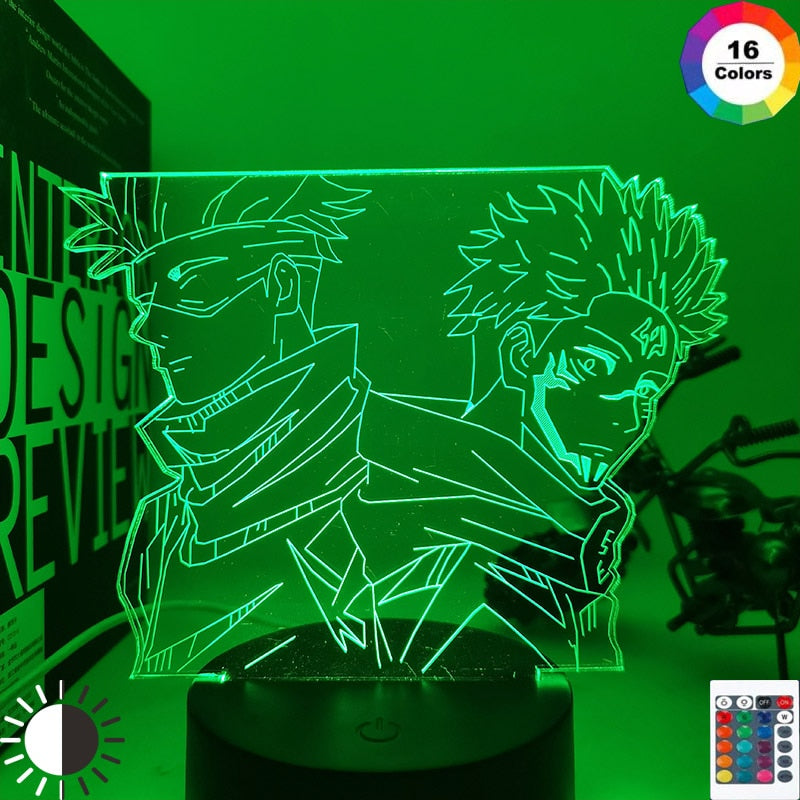 Anime Lamp Satoru Gojo Jujutsu Kaisen Led Night Light Yuji Itadori for Room Deco Birthday Gift Jujutsu Kaisen Lamp Yuji Itadori