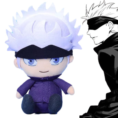 Anime Plush Jujutsu Kaisen - Uoozii - Gojo Satoru Plushie 6&quot;/15cm Kawaii Doll Cute Stuffed Anime Figure Toy Jujutsu Plush