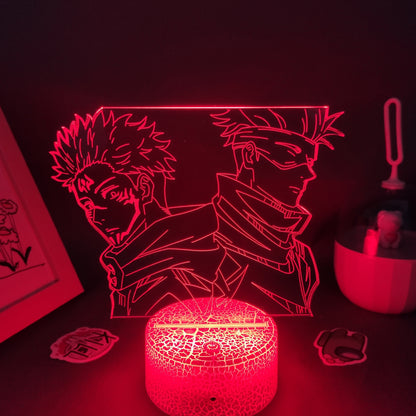 Anime Jujutsu Kaisen Figure Inumaki Toge 3D LED Lava Lamps RGB Night Lights Bedroom Table Decor Birthday Manga Gifts For Friends