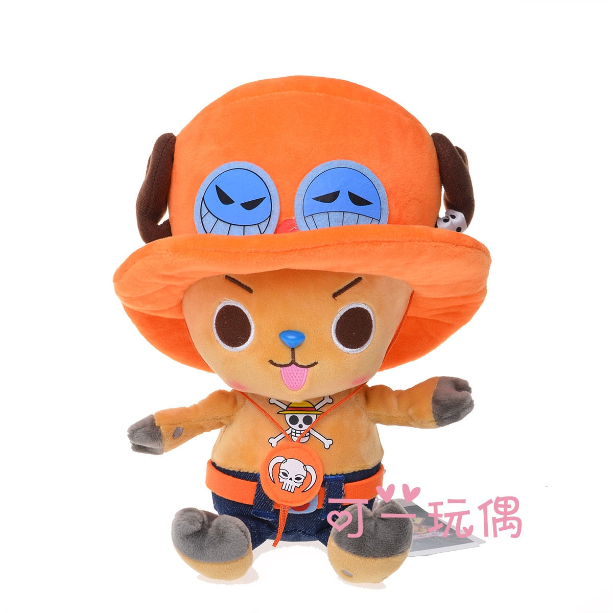 20cm One Piece Plush Toy Anime Tony Chopper Luffy Ace Pattern Soft Stuffed Plush Dolls Toys Cute Cartoon Chopper Doll Kids Gift