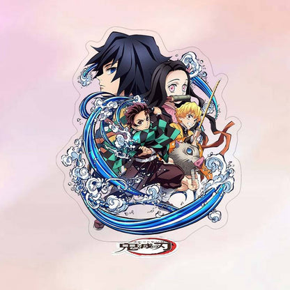 Anime Demon Slayer Kimetsu no Yaiba Kamado Tanjirou Hashira Giyuu Acrylic Stand Action Figure Desk Model Plate Holder Stationery