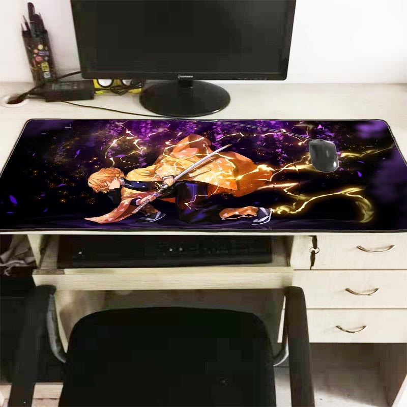 XGZ Anime  Demon Slayer Kimetsu No Yaiba Gaming  Large Mouse Pad  Computer Mousepad  XXL Lock Edge  Mause Pad Keyboard Desk Mat