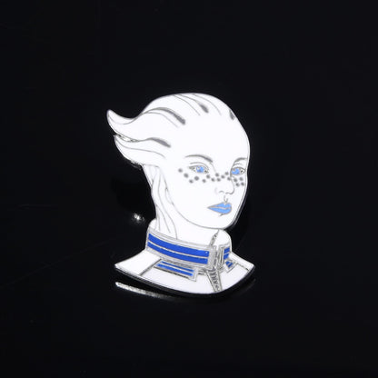 Mass Effect Pins Brooch Liara Figure Badge Brooches for Women Men Lapel Pin Jewelry