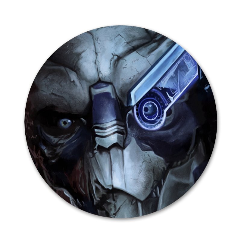 Garrus Vakarian Mass Effect Badge Brooch Pin Accessories For Clothes Backpack Decoration gift