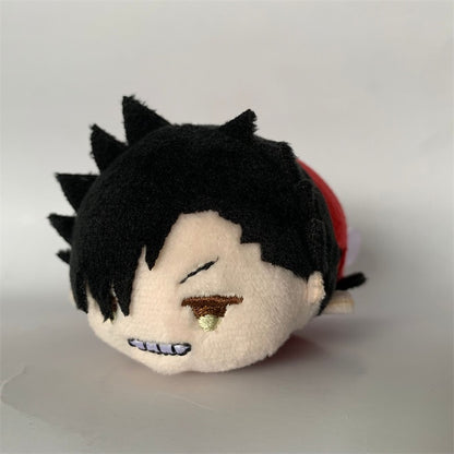 Stuffed Anime Haikyuu Plush Doll Pendant Toys Haikyuu Kuroo Tetsurou Nekoma Kenma Shoyo Kageyama Crouching Doll Backpack Pendant