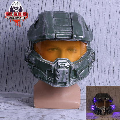 Helmet Prop Replica Cosplay Costume Full Head Mask PVC Equipment Halo Master Chief Game Accessories