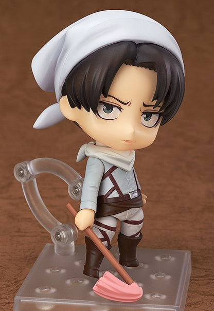 NEW hot 10cm Attack on Titan Levi Rivaille Rival Ackerman mobile cleaner 417 Action figure toys doll collection Christmas gift