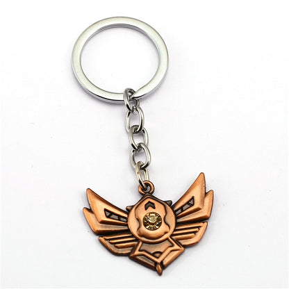 Game LOL Keychain Legends Key Chain hero League Rank Key Ring Key Holder Chaveiro Jewelry