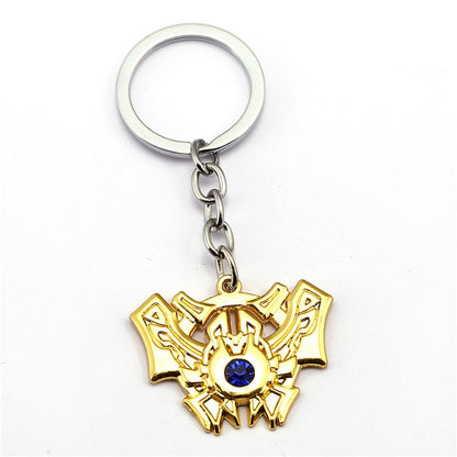 Game LOL Keychain Legends Key Chain hero League Rank Key Ring Key Holder Chaveiro Jewelry