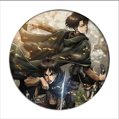 1pcs Hot Anime Attack on Titan Cosplay Badge Cartoon Eren Brooch Pins Collection bags Badges for Backpacks Button Clothes