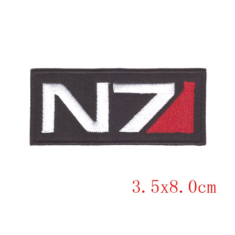 Personality trend Mass Effect Game N7 Tactical Ops Logo Embroidered Patch NEW UNUSED low priceDIY adornment decoration