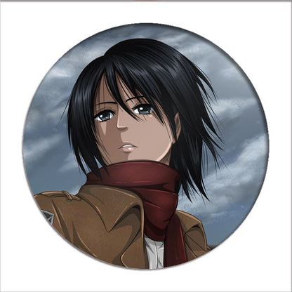 1pcs Hot Anime Attack on Titan Cosplay Badge Cartoon Eren Brooch Pins Collection bags Badges for Backpacks Button Clothes