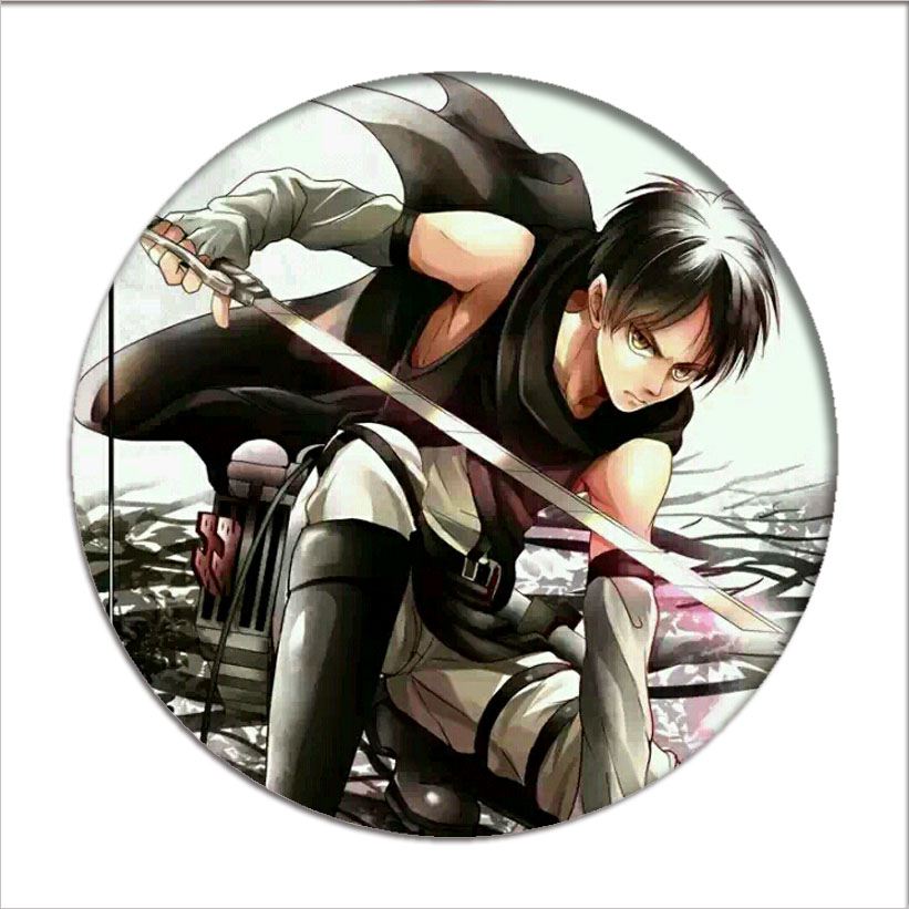 1pcs Hot Anime Attack on Titan Cosplay Badge Cartoon Eren Brooch Pins Collection bags Badges for Backpacks Button Clothes