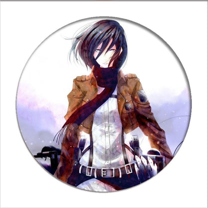 1pcs Hot Anime Attack on Titan Cosplay Badge Cartoon Eren Brooch Pins Collection bags Badges for Backpacks Button Clothes