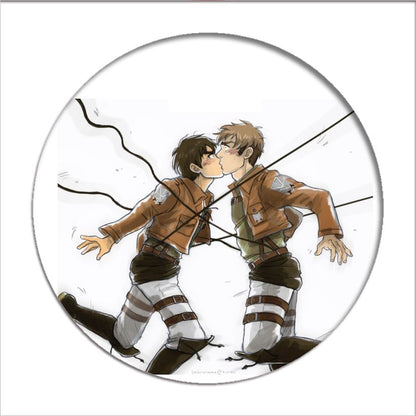 1pcs Hot Anime Attack on Titan Cosplay Badge Cartoon Eren Brooch Pins Collection bags Badges for Backpacks Button Clothes