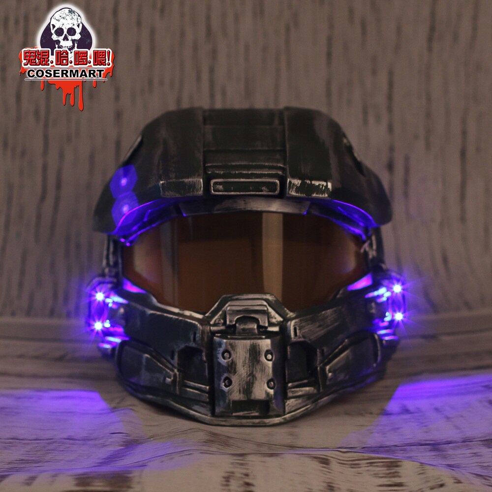 Helmet Prop Replica Cosplay Costume Full Head Mask PVC Equipment Halo Master Chief Game Accessories