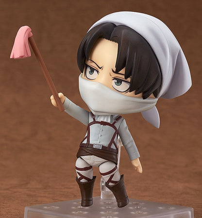 NEW hot 10cm Attack on Titan Levi Rivaille Rival Ackerman mobile cleaner 417 Action figure toys doll collection Christmas gift