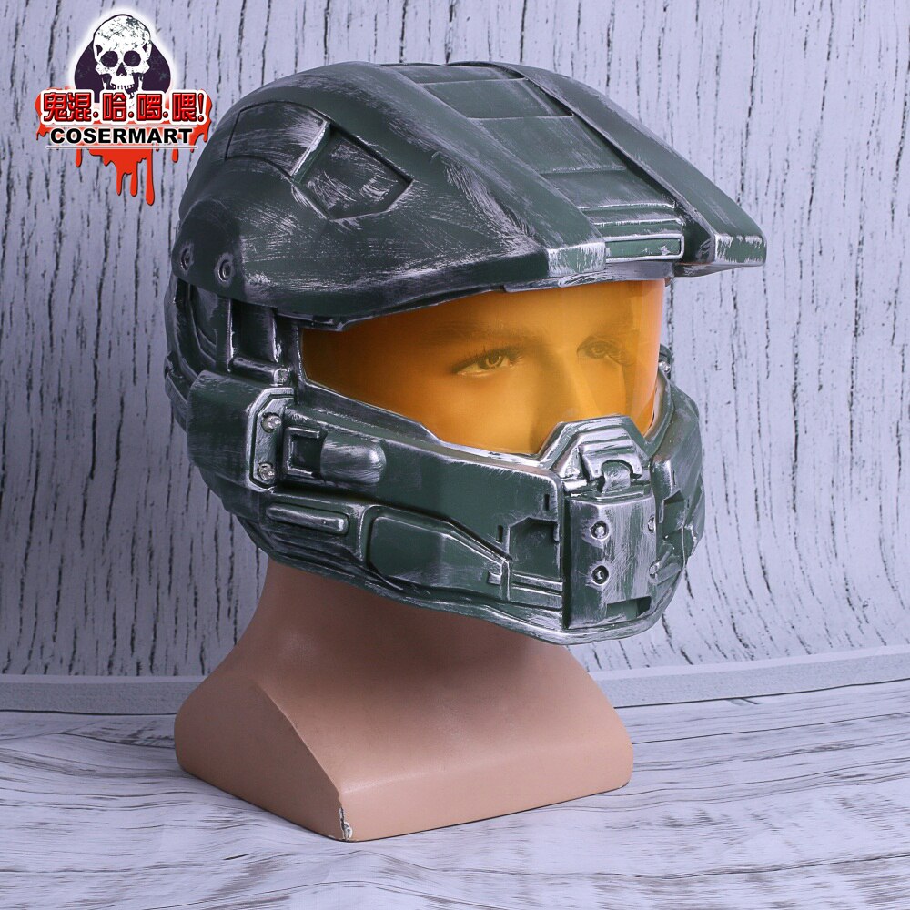 Helmet Prop Replica Cosplay Costume Full Head Mask PVC Equipment Halo Master Chief Game Accessories