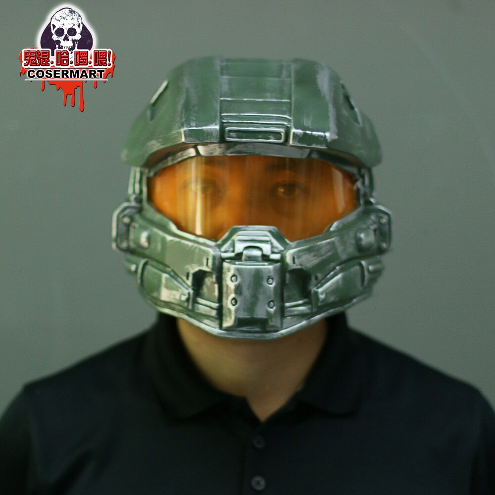 Helmet Prop Replica Cosplay Costume Full Head Mask PVC Equipment Halo Master Chief Game Accessories