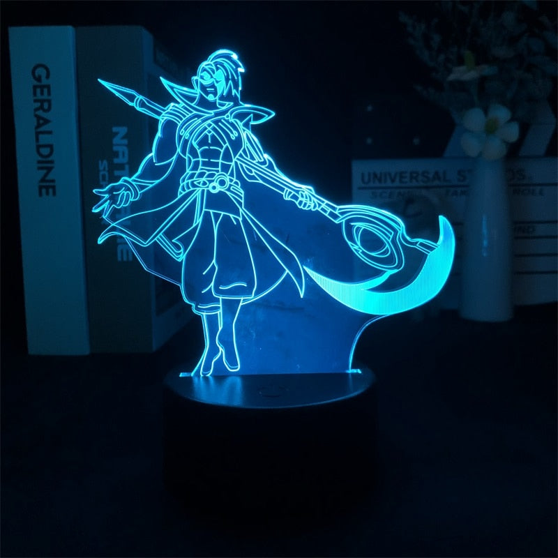 Kayn 3D Nightlight League of Legends The Shadow Reaper Rhaast Game for Room Decor Cute Birthday Gift LED Lamp Manga Kid Present