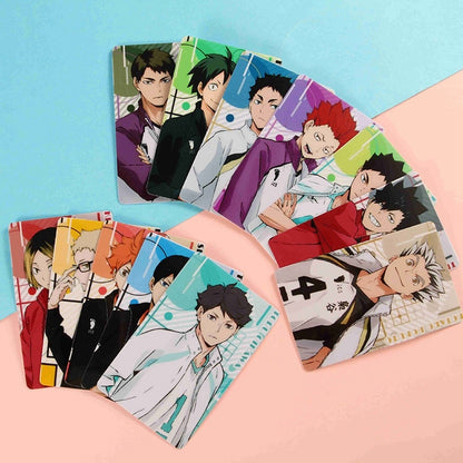 Japan Anime Haikyuu!! Figures Character ID IC Card Sticker PVC Kids Toys Stickers Suitable For Bus Card Bank Card Decoration