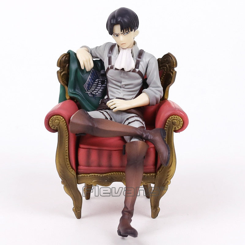 Figma Attack on Titan Eren Jaeger / Mikasa Ackerman / Levi Ackerman / PVC Action Figure Model Toy Figuirne