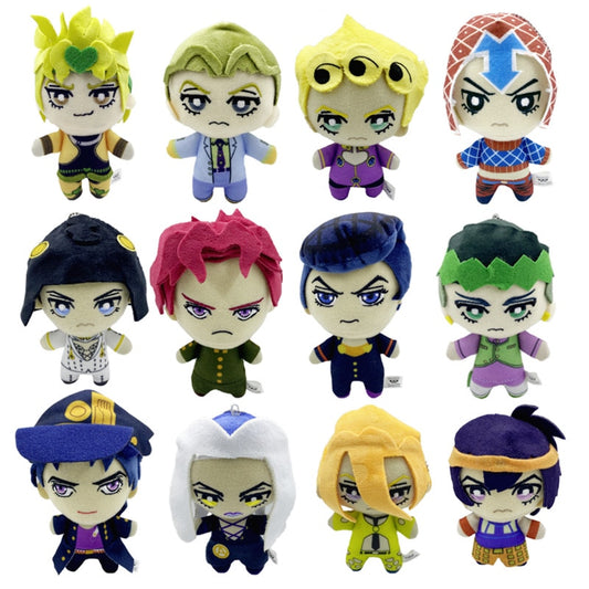 Jojo's Bizarre Adventure Golden Wind Bugatti Abacio Fukuoka Kira Rohan Kishibe Kyosuke Toshitaro Toshitaro 13CM Plush Toys Gift