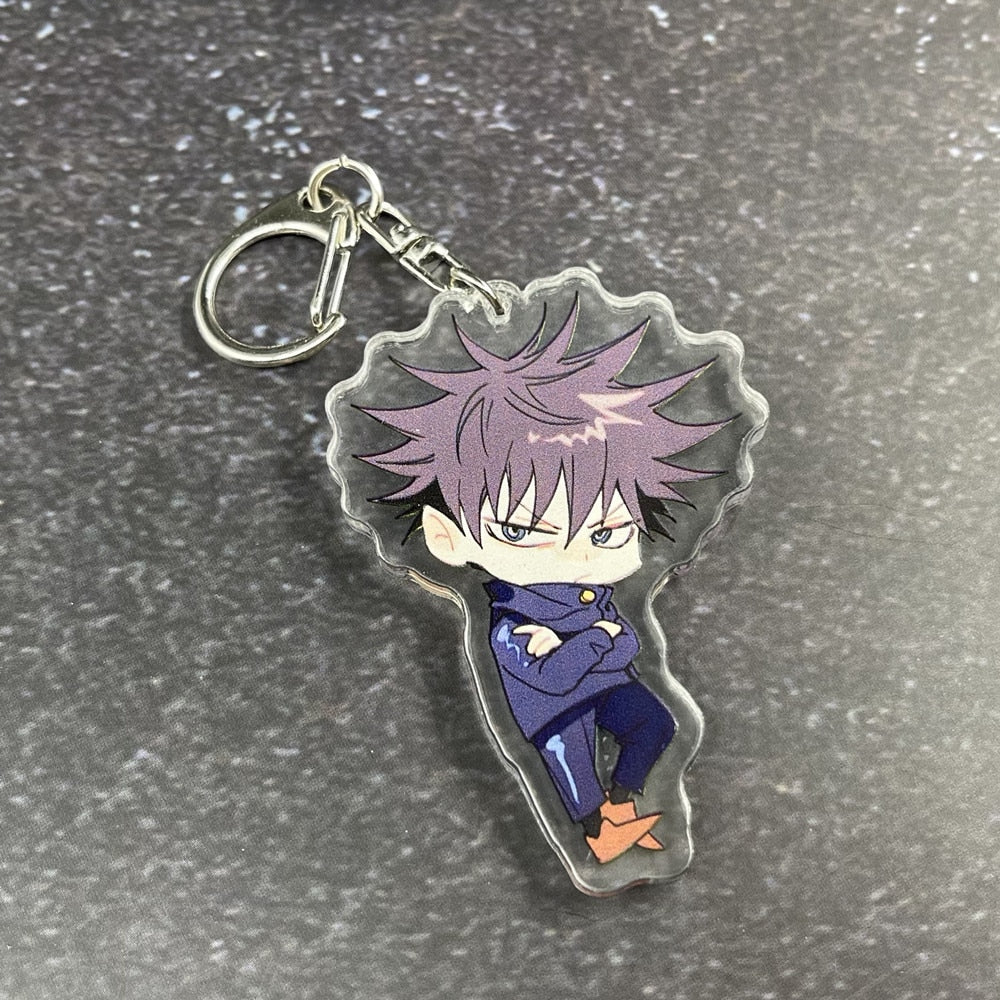 Anime Jujutsu Kaisen Gojou Satoru Ryoumen Sukuna Itadori Yuuji Key Chains Two-sided Keychain Cosplay Acrylic Pendant Keyring