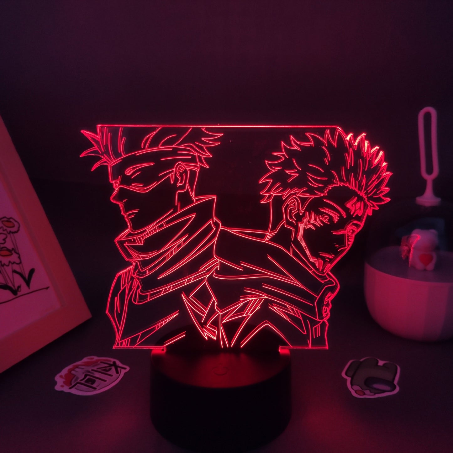 Anime Jujutsu Kaisen Figure Inumaki Toge 3D LED Lava Lamps RGB Night Lights Bedroom Table Decor Birthday Manga Gifts For Friends