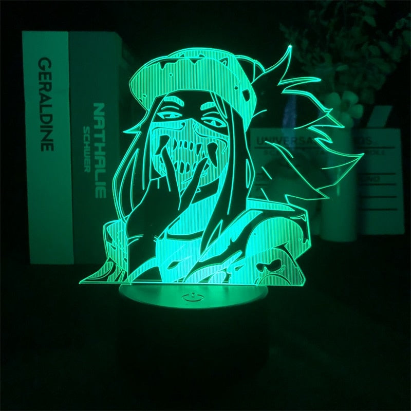 League of Legends Akali Rogue Assassin 3D Nightlight Game for Room Decor Cute Birthday Gift LED Lamp Manga Kid Love Present