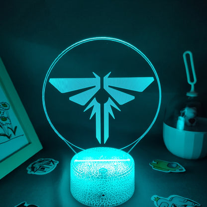 Game LOGO Lamp The Last of Us 2 3D Led RGB Night Lights Birthday Cool Gift For Friend Gaming Room Table Colorful Mark Decoration