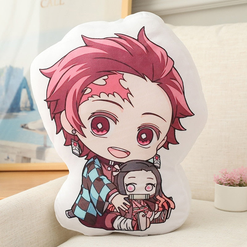 NEW Anime Demon Slayer Kimetsu no Yaiba Kamado Nezuko Cosplay Doll Home Decoration Plush Stuffed Cushion Throw Pillow Toy Gift