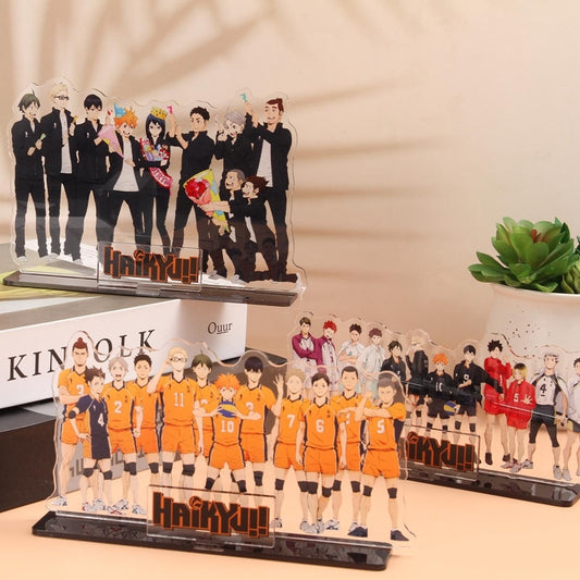 Anime Haikyuu!! Acrylic Stand Figure Model Table Plate Volleyball Boys Action Figures Toys Anime Activities Desk Decor Ornaments