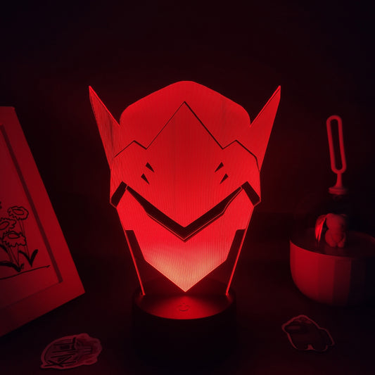 Overwatch OW Game Figure Shimada Genji 3D Lamps Led RGB Night Lights Birthday Gift Friend Gaming Bed Room Table Colorful Decor